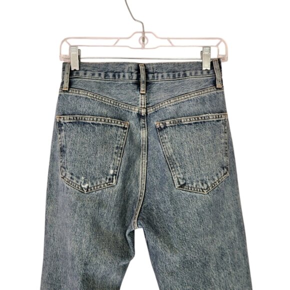Distressed Agolde Blue Jeans - Picture 4 of 12